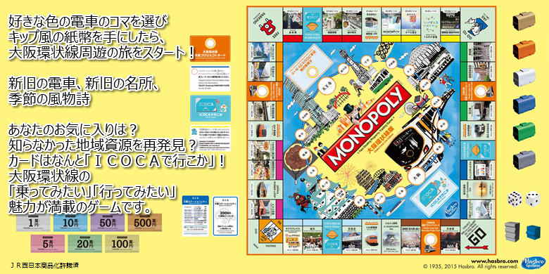 「大阪環状線版モノポリー」 トップイメージ